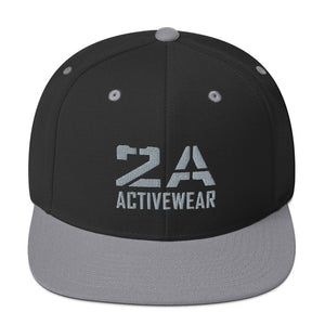 2A Activewear Snapback Hat (Black/Grey)