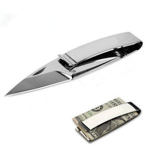 Load image into Gallery viewer, Money Clip Folding Slim Stainless Steel Knife